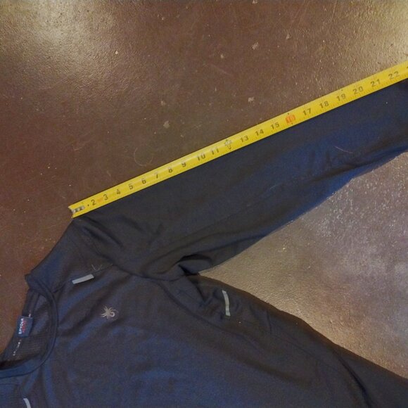 SPYDER NWOT! MEN’S ESSENTIAL BASE LAYER MOISTURE WICKING BLACK PROWEB - Picture 8 of 9